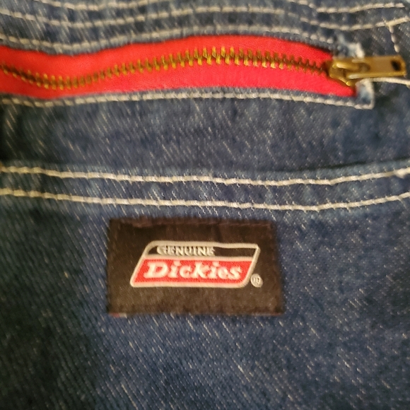 Men's Dickie Bib Overalls. Size XL. Dark denim. In good condition - Picture 6 of 8